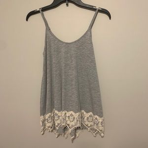 Grey Rewind tank top